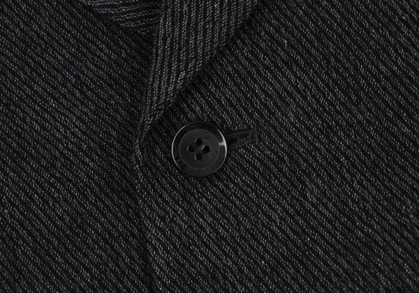 Yohji Yamamoto NOIR Cotton Layered Vent Jacket K-175211_005
