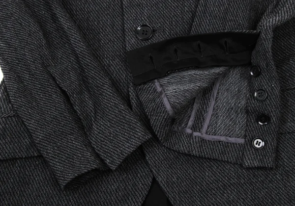 Yohji Yamamoto NOIR Cotton Layered Vent Jacket K-175211_007