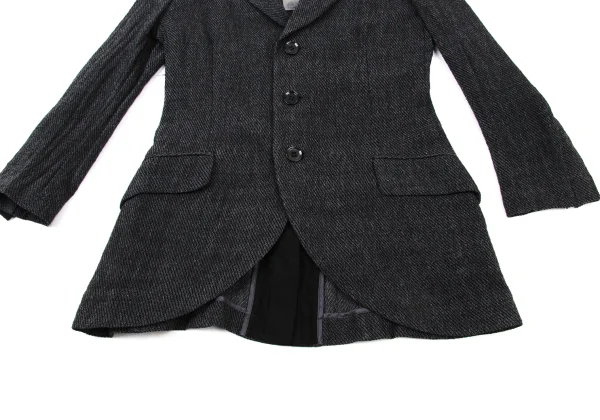Yohji Yamamoto NOIR Cotton Layered Vent Jacket K-175211_008