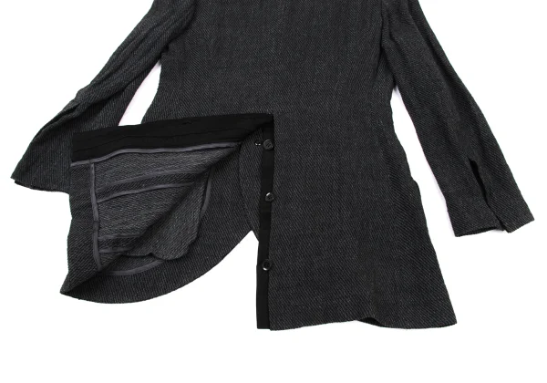 Yohji Yamamoto NOIR Cotton Layered Vent Jacket K-175211_012