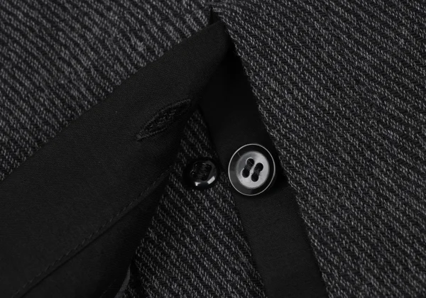 Yohji Yamamoto NOIR Cotton Layered Vent Jacket K-175211_013