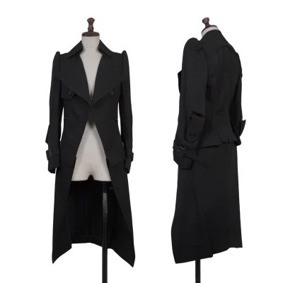 JUNYA WATANABE COMME des GARCONS Reconstructed Wool Long Trench Jacket