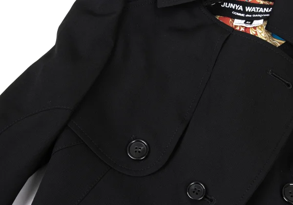 JUNYA WATANABE COMME des GARCONS Reconstructed Wool Long Trench Jacket K-175213_005