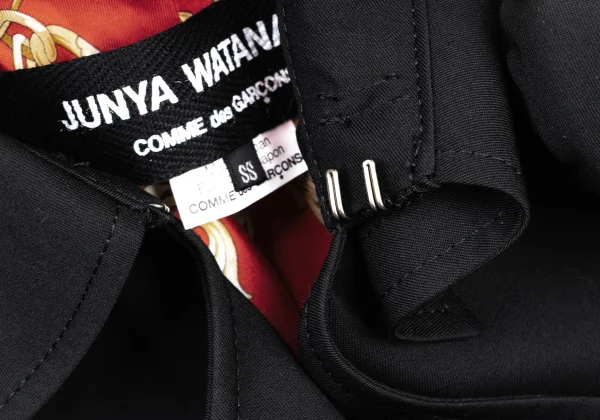 JUNYA WATANABE COMME des GARCONS Reconstructed Wool Long Trench Jacket K-175213_006