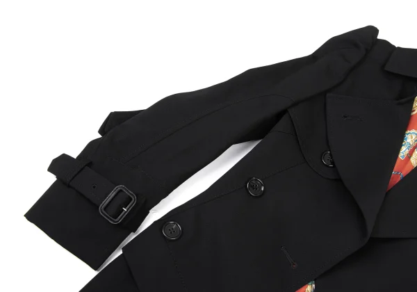 JUNYA WATANABE COMME des GARCONS Reconstructed Wool Long Trench Jacket K-175213_007