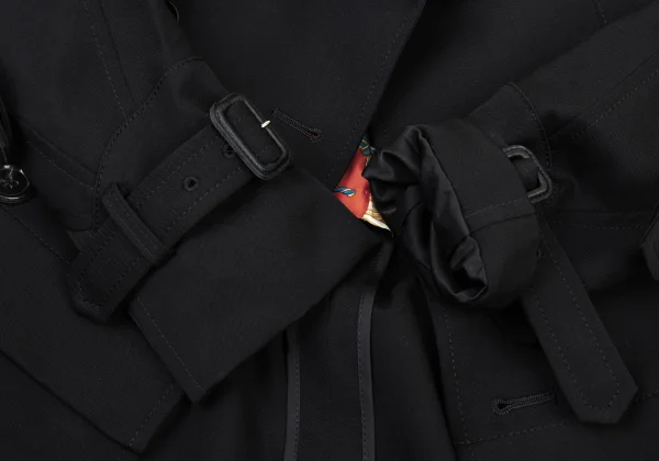 JUNYA WATANABE COMME des GARCONS Reconstructed Wool Long Trench Jacket K-175213_009
