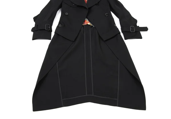 JUNYA WATANABE COMME des GARCONS Reconstructed Wool Long Trench Jacket K-175213_010
