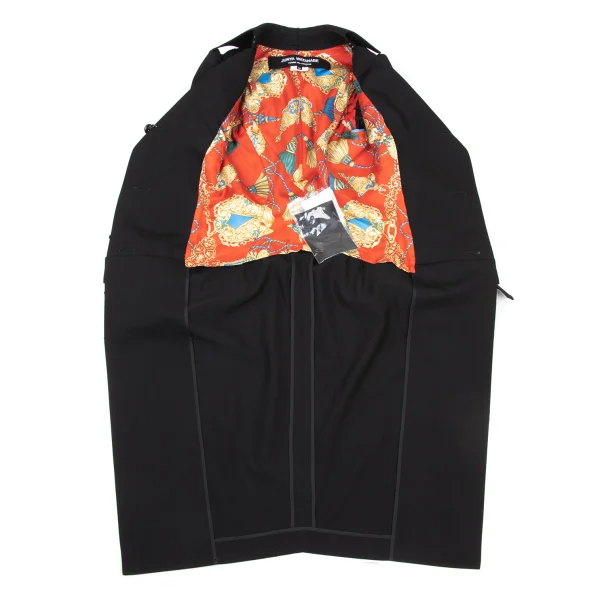 JUNYA WATANABE COMME des GARCONS Reconstructed Wool Long Trench Jacket K-175213_012