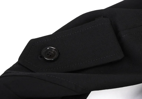 JUNYA WATANABE COMME des GARCONS Reconstructed Wool Long Trench Jacket K-175213_017
