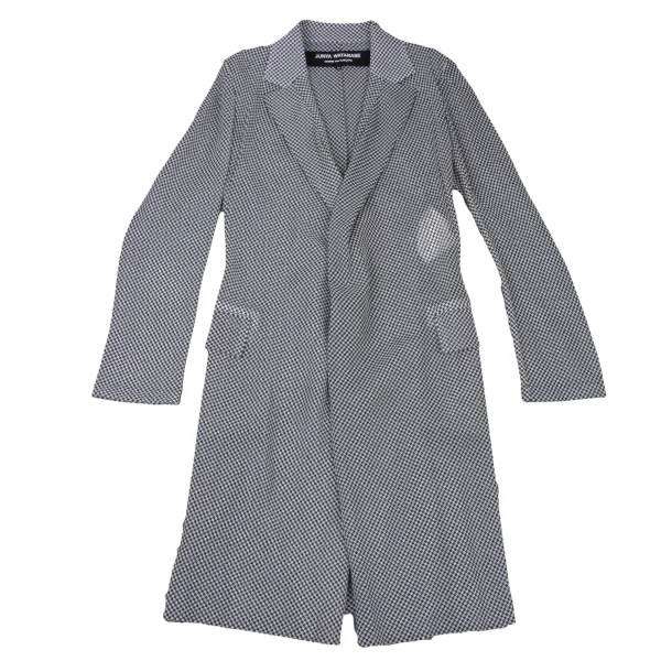 JUNYA WATANABE COMME des GARCONS Houndstooth Chiffon Long Jacket K-175215_002