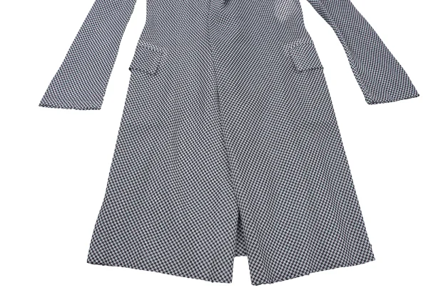 JUNYA WATANABE COMME des GARCONS Houndstooth Chiffon Long Jacket K-175215_007