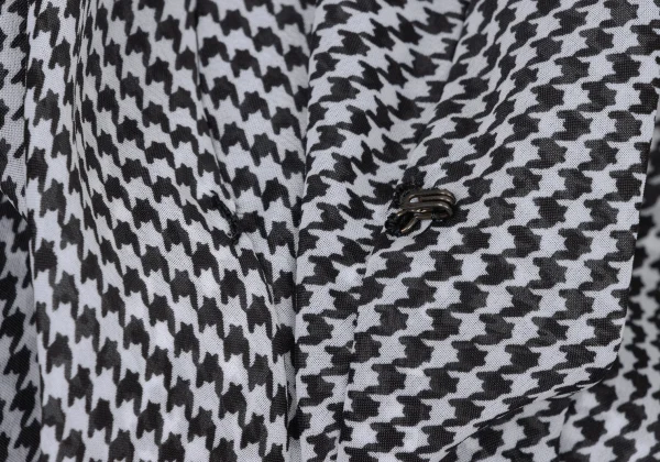 JUNYA WATANABE COMME des GARCONS Houndstooth Chiffon Long Jacket K-175215_009