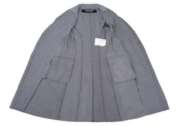 JUNYA WATANABE COMME des GARCONS Houndstooth Chiffon Long Jacket K-175215_010