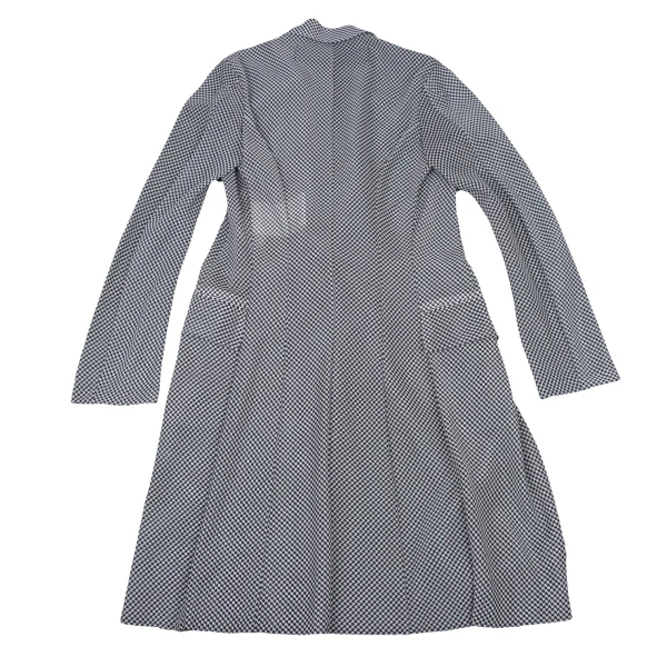 JUNYA WATANABE COMME des GARCONS Houndstooth Chiffon Long Jacket K-175215_011