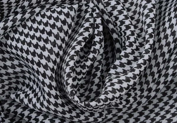 JUNYA WATANABE COMME des GARCONS Houndstooth Chiffon Long Jacket K-175215_014