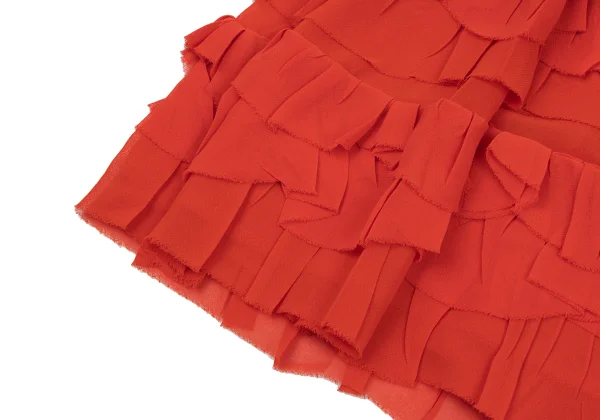 COMME des GARCONS Layered Geometric Print Pleated Skirt K-175216_006