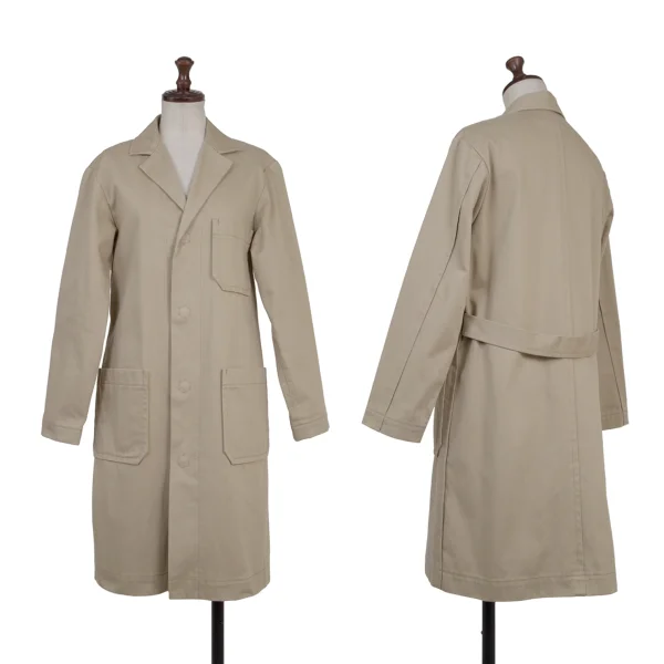 tricot COMME des GARCONS Cotton Snap Button Coat Beige S K-175219_001