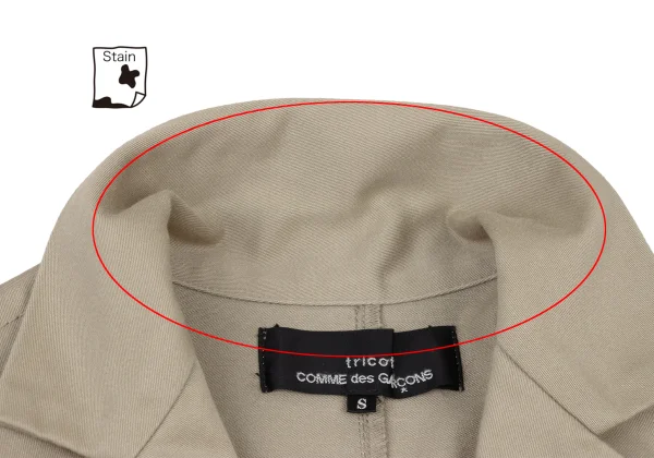 tricot COMME des GARCONS Cotton Snap Button Coat K-175219_005