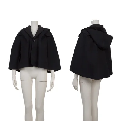 tricot COMME des GARCONS Linen Blend Wool Cape Jacket