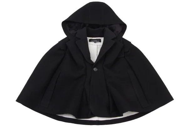 tricot COMME des GARCONS Linen Blend Wool Cape Jacket K-175220_002