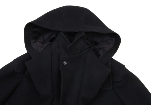 tricot COMME des GARCONS Linen Blend Wool Cape Jacket K-175220_005