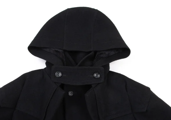 tricot COMME des GARCONS Linen Blend Wool Cape Jacket K-175220_006