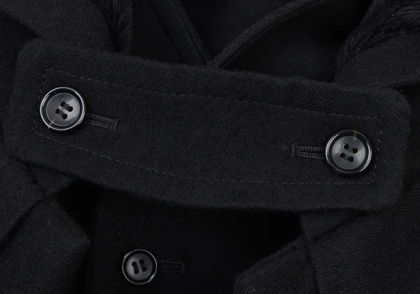 tricot COMME des GARCONS Linen Blend Wool Cape Jacket K-175220_007