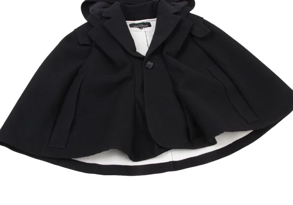 tricot COMME des GARCONS Linen Blend Wool Cape Jacket K-175220_008