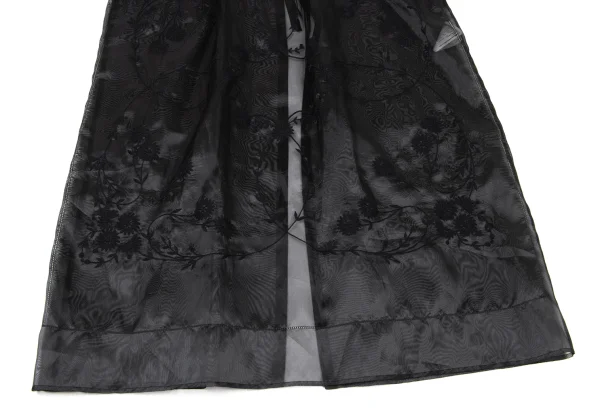 tricot COMME des GARCONS Floral Embroidery Poly Sheer Back Open Dress K-175223_007