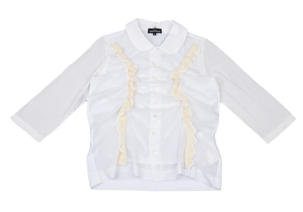 tricot COMME des GARCONS Cotton Switching Frill Blouse K-175225_002