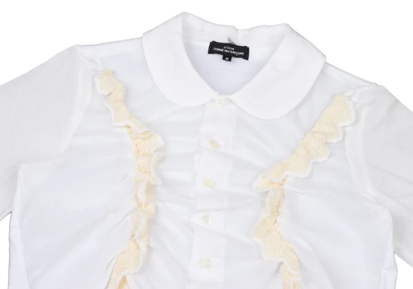 tricot COMME des GARCONS Cotton Switching Frill Blouse K-175225_003