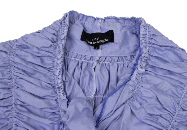 tricot COMME des GARCONS Washed Cotton Shirred Blouse K-175226_005