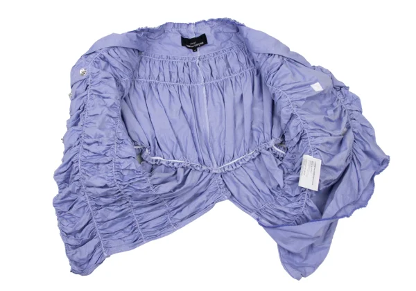 tricot COMME des GARCONS Washed Cotton Shirred Blouse K-175226_012