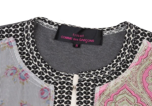 tricot COMME des GARCONS Multi Pattern Paste Cardigan K-175227_004