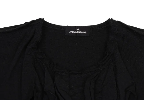 tricot COMME des GARCONS Wool Dyed Frill Sleeveless Top K-175228_006