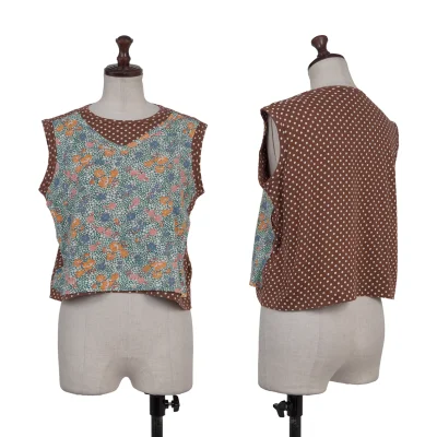 tricot COMME des GARCONS Floral Paste Dot Sleeveless Top