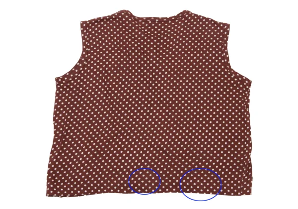 tricot COMME des GARCONS Floral Paste Dot Sleeveless Top K-175229_009