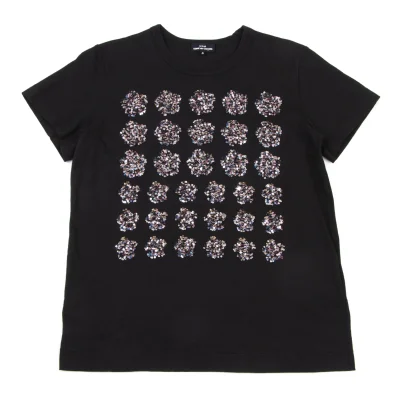 tricot COMME des GARCONS Sequin Floral T-shirt