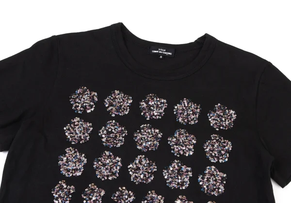 tricot COMME des GARCONS Sequin Floral T-shirt K-175230_002