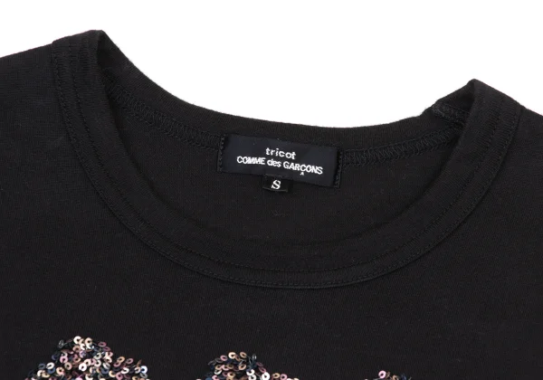 tricot COMME des GARCONS Sequin Floral T-shirt K-175230_003