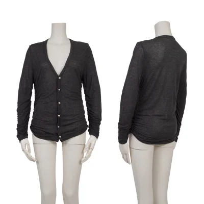 tao COMME des GARCONS Button Design Gather Cardigan