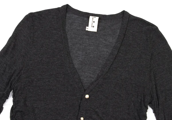 tao COMME des GARCONS Button Design Gather Cardigan K-175231_003