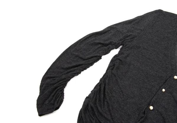 tao COMME des GARCONS Button Design Gather Cardigan K-175231_004