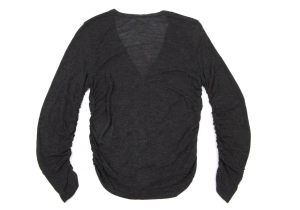 tao COMME des GARCONS Button Design Gather Cardigan K-175231_012