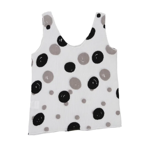 ISSEY MIYAKE me Dot Print Stretch Pleats Tank Top K-175237_009