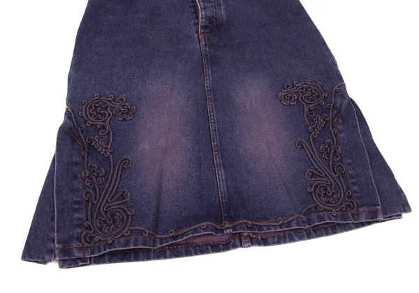 JPG by GAULTIER Floral Cord Embroidery Denim Skirt K-175241_008