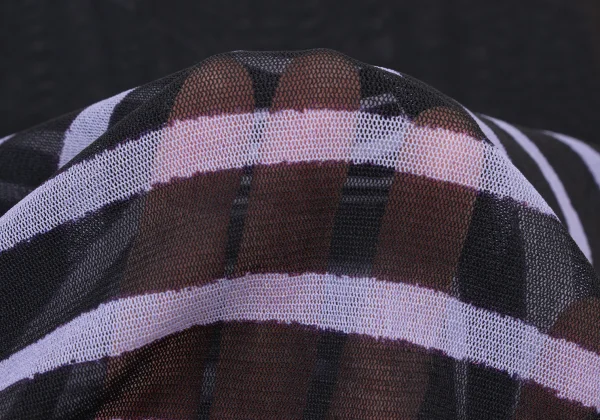 Jean Paul GAULTIER FEMME Stripe Graphic Mesh Long Sleeve Top K-175242_013