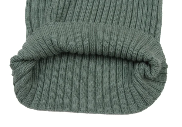 Jean Paul GAULTIER FEMME Wool Acrylic Layered Switching Design Rib Zip Knit Top K-175243_011