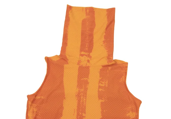 Jean Paul GAULTIER FEMME Body-Motif Print Block Weave Sleeveless Top K-175245_003