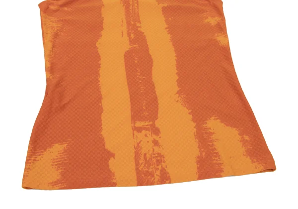 Jean Paul GAULTIER FEMME Body-Motif Print Block Weave Sleeveless Top K-175245_007